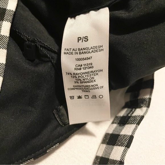 Dynamite Bengaline Sweetheart Bustier Black and White Women's Crop Top Small - Picture 14 of 16